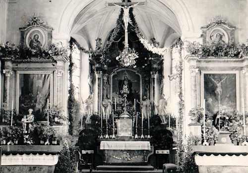 Kirche Schwarzenbach - Historische Aufnahme Innenansicht