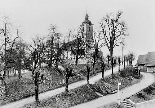 Kirche St. Agatha Neudorf um 1920