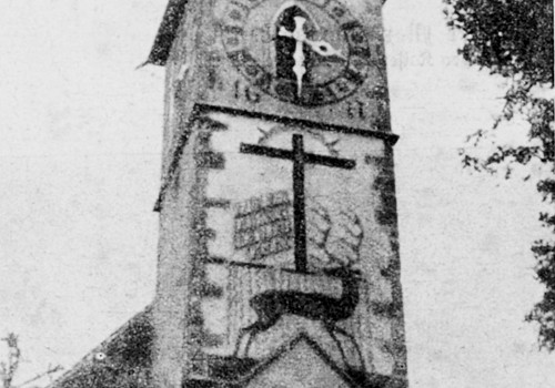 Kirche Neudorf, historische Aufnahme